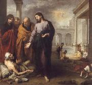 Bartolome Esteban Murillo Christ Healing the Paralytic at the Pool of Bethesda Spain oil painting artist